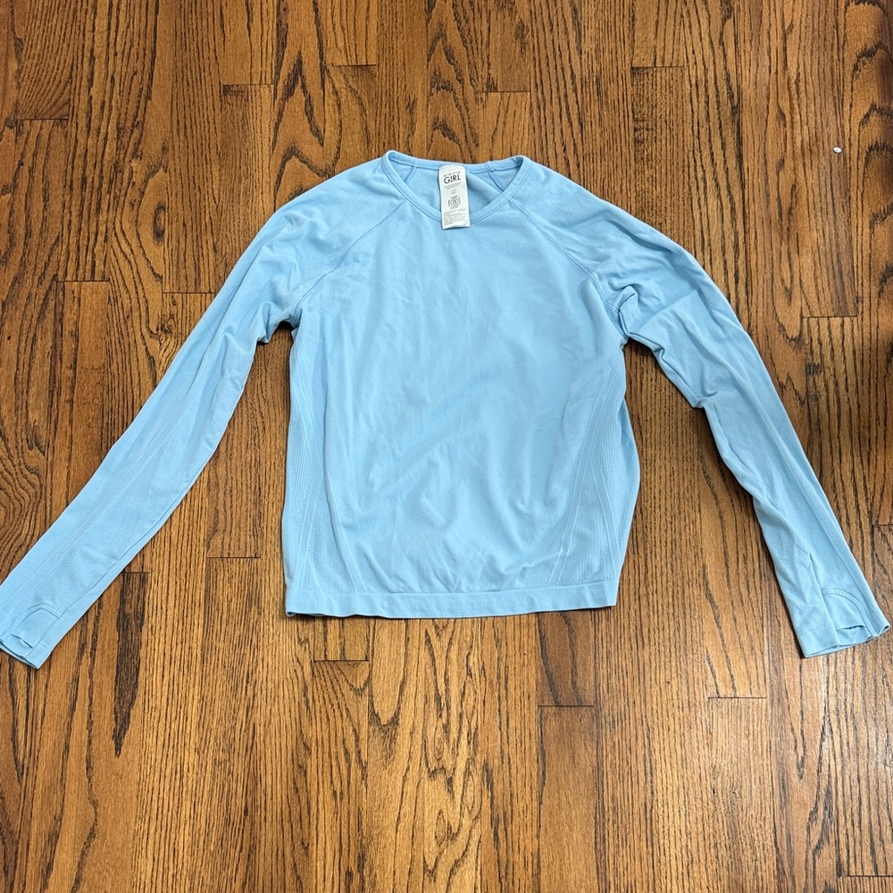Athleta Sky Blue Long Sleeve Shirt